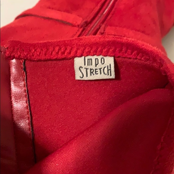 Red IMPO Stretch Boots 8 M NWOT - Picture 13 of 15